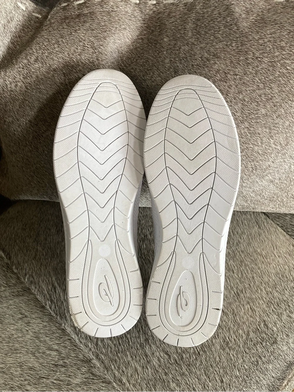 Easy Spirit Glitz Walking Shoe White Knit Size 9